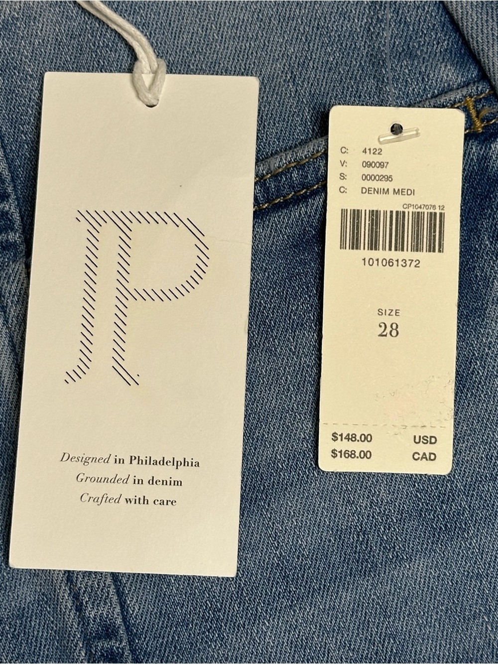 NWT! Pilcro Mid-Rise Wide-Leg Crop Jeans - Picture 9 of 10